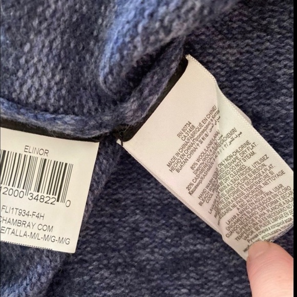 BCBGMAXAZRIA Elinor Wool-Blend hi low ombré Tunic . M/L. NWT - Picture 9 of 9